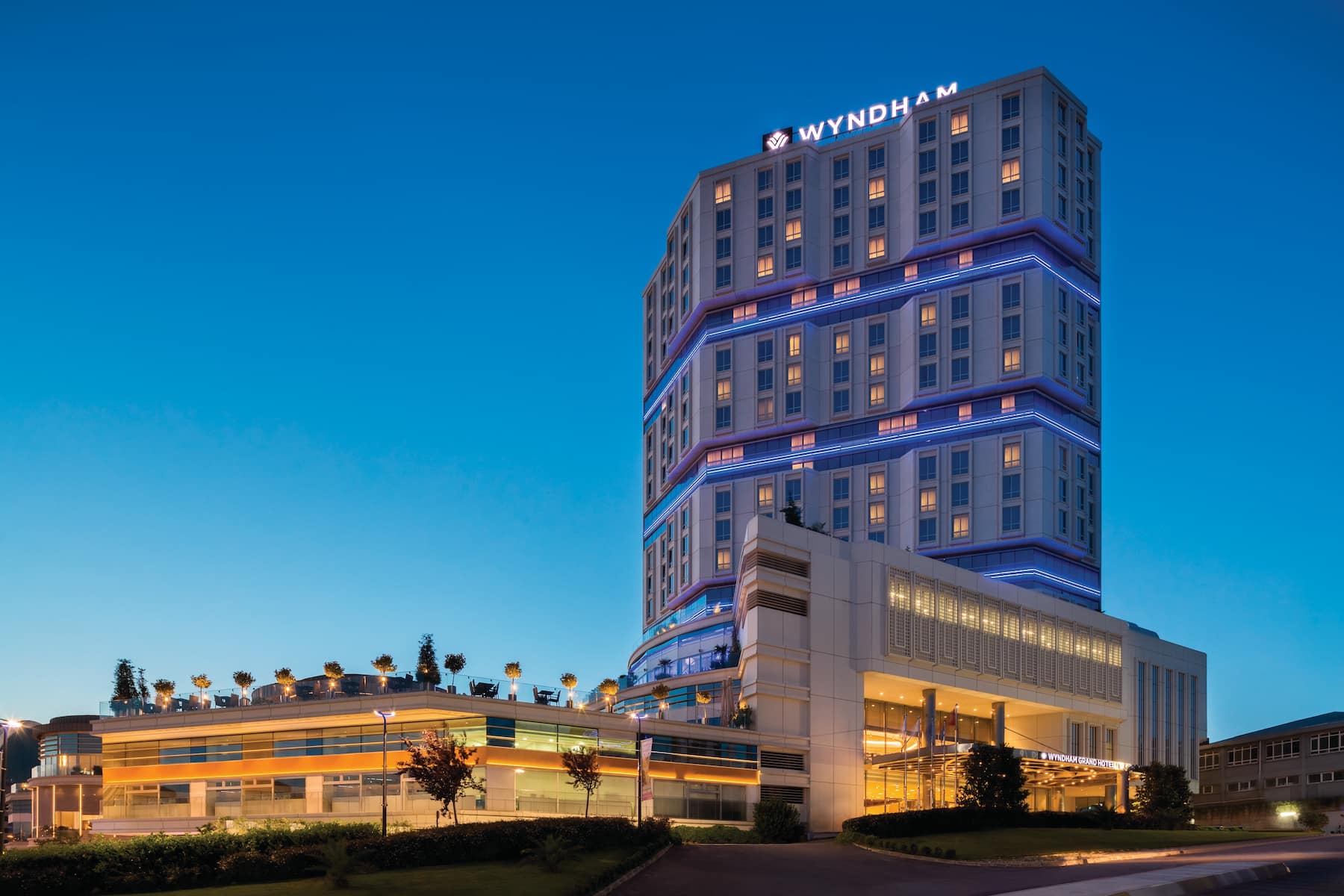 Exterior of Wyndham Grand Istanbul Europe hotel in Istanbul, Other than US/Canada